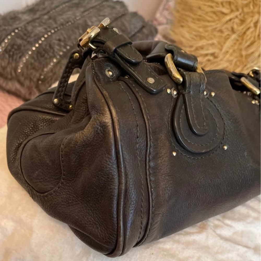 Authentic Black Chloe Leather Handbag